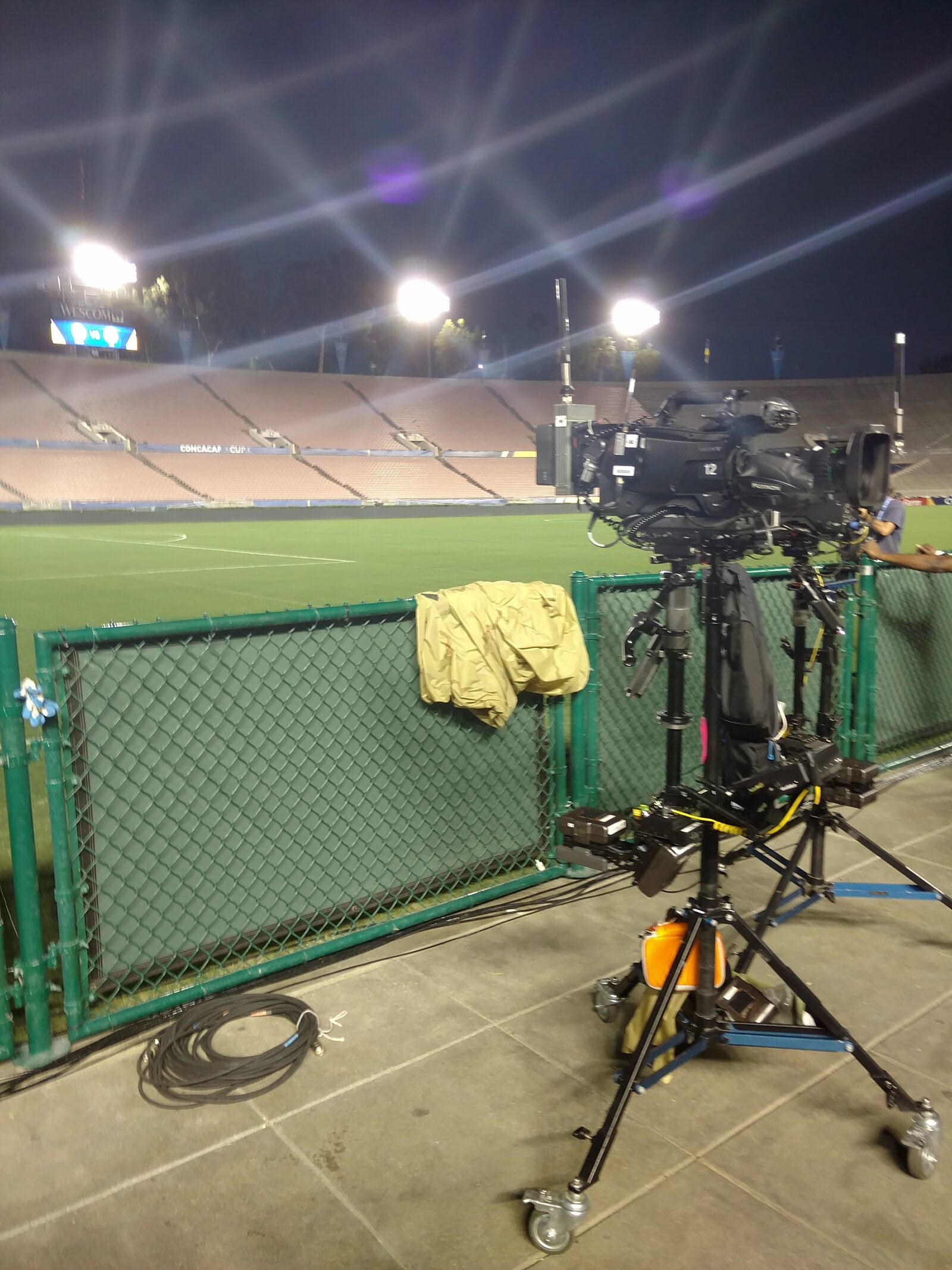 Night sports broadcast