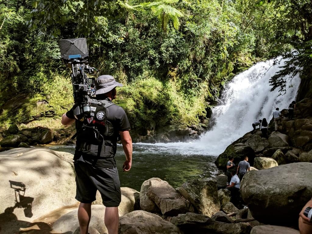 On location — waterfall